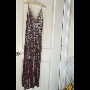 Lilac Wine Velvet slip